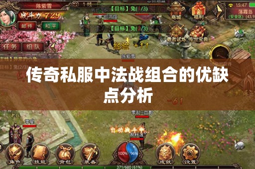 传奇私服中法战组合的优缺点分析