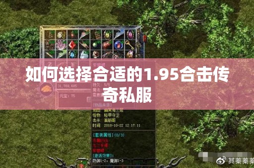 如何选择合适的1.95合击传奇私服 如何选择合适的1.95合击传奇私服